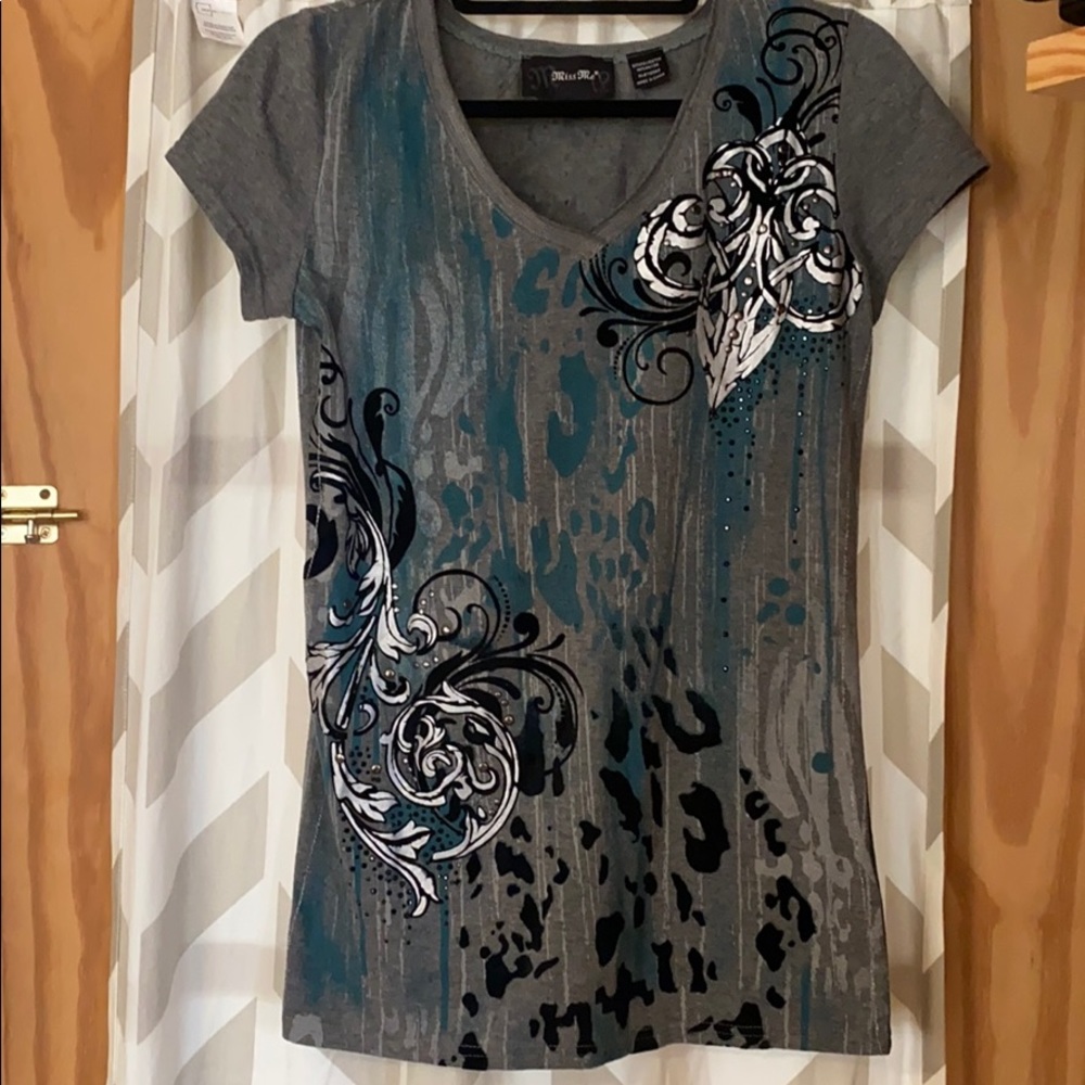 Studded Miss me v-neck